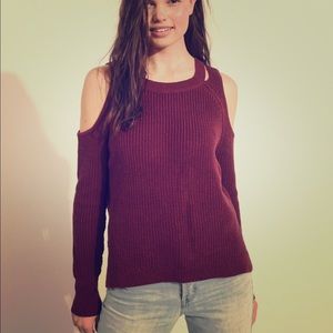 Hollister Cold Shoulder Sweater
